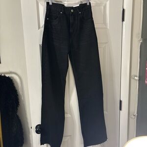 Zara Women’s Wide-Leg Black Jeans